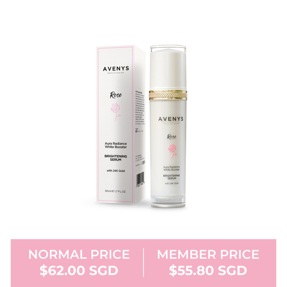 AVENYS ROSE Aura Radiance White Booster Brightening Serum (alt)