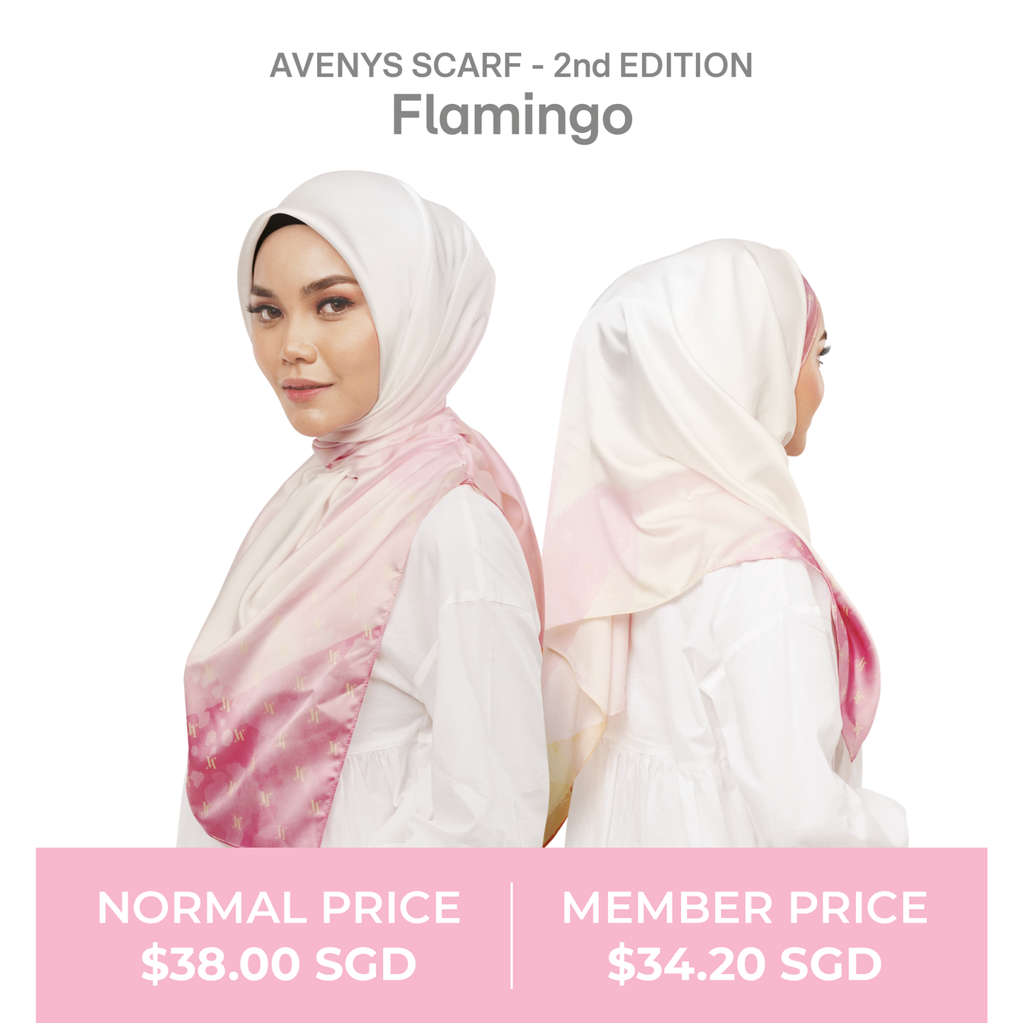 AVENYS Scarf (2nd Edition) - Flamingo
