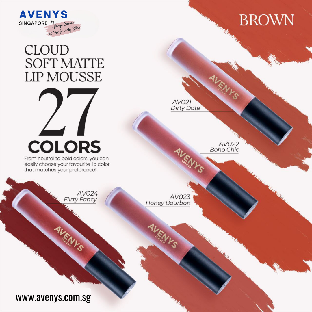 AVENYS Cloud Soft Matte Lip Mousse - BROWN