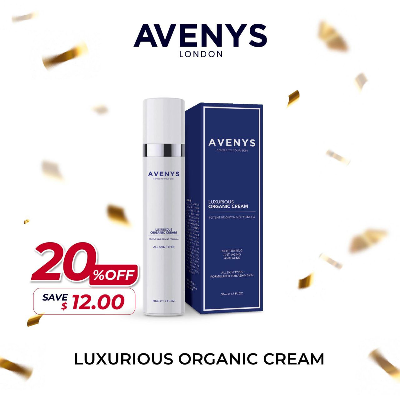 AVENYS Luxurious Organic Cream (50ml) (alt)