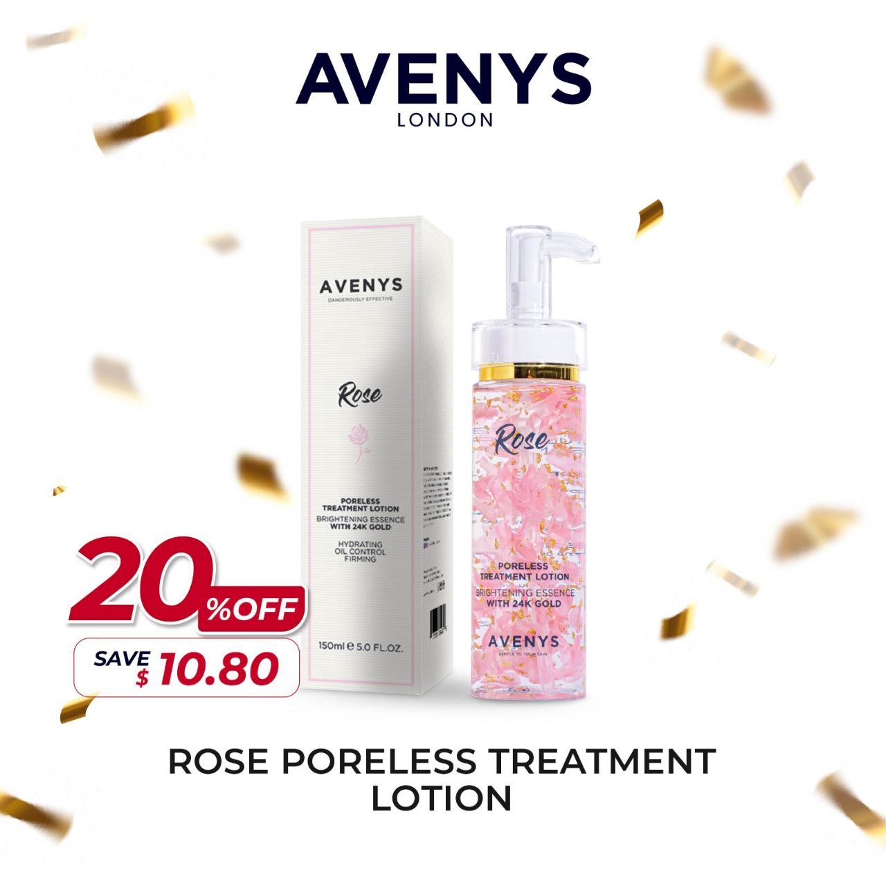 AVENYS ROSE Poreless Treatment Lotion (alt)