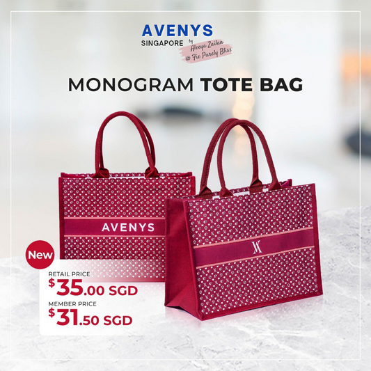 Avenys Monogram Tote Bag