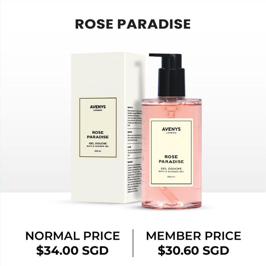 AVENYS Bath & Shower Gel Rose Paradise